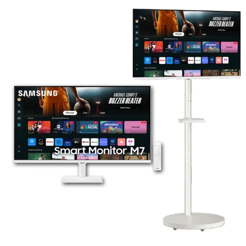 Samsung 三星FollowMe移動式4K AI智慧聯網螢幕組★S32FM703UC 32型 M7智慧聯網螢幕(內建