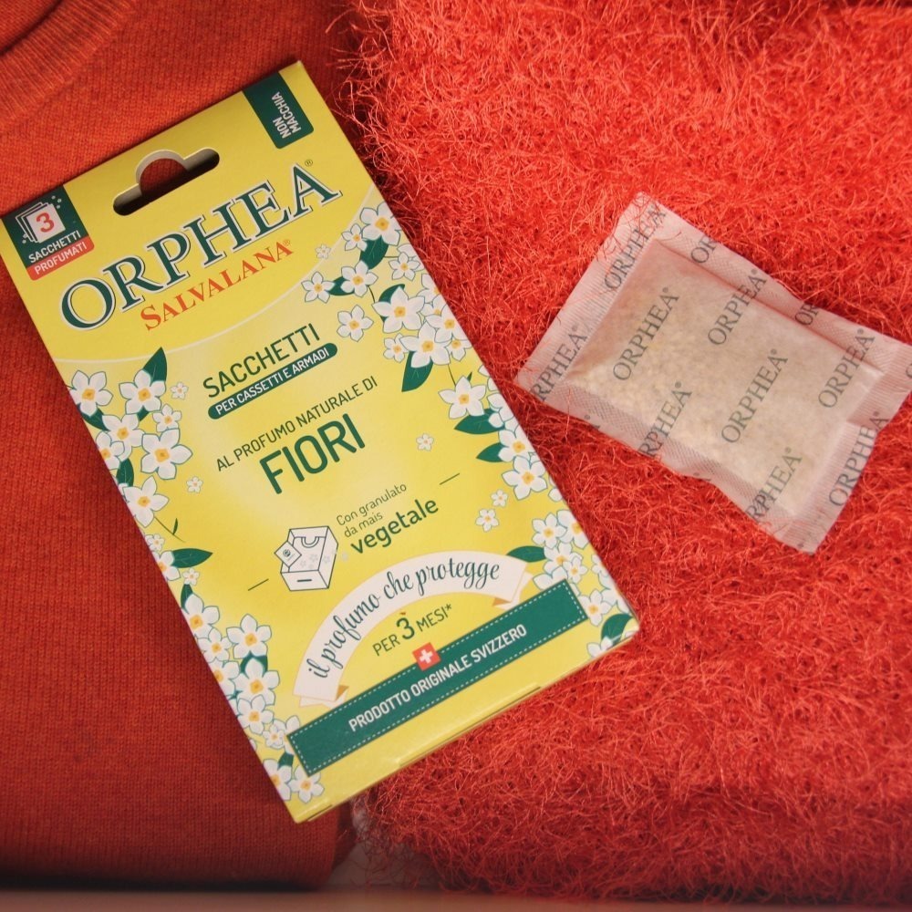 義大利ORPHEA歐菲雅 衣物香氛袋-經典花香/薰衣草/廣藿香 (3入/盒)-取代樟腦丸-細節圖4