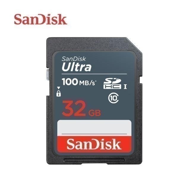 SanDisk Ultra 32G 64G SDHC SDXC C10 UHS-I 相機記憶卡 讀取100MB-細節圖3