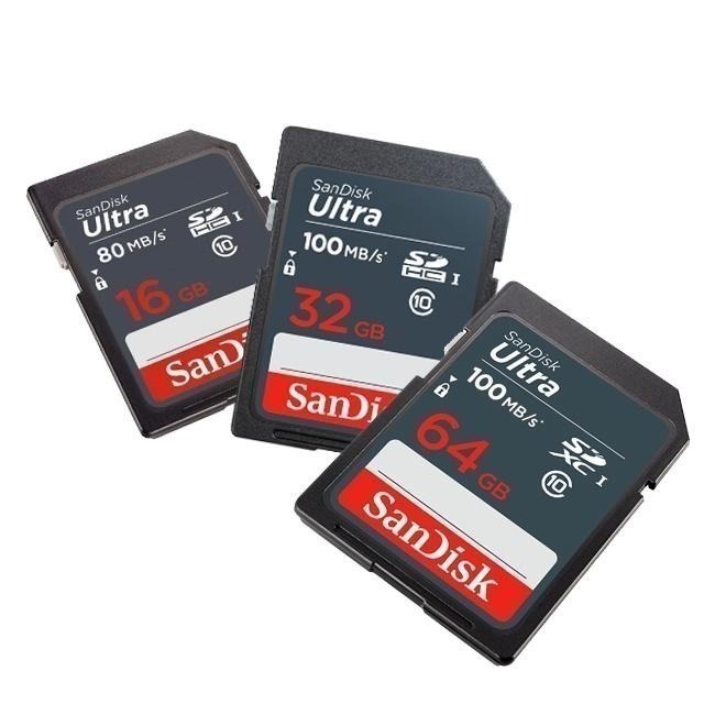 SanDisk Ultra 16G 32G 64G SDHC SDXC C10 UHS-I 相機記憶卡 讀取100MB-細節圖2