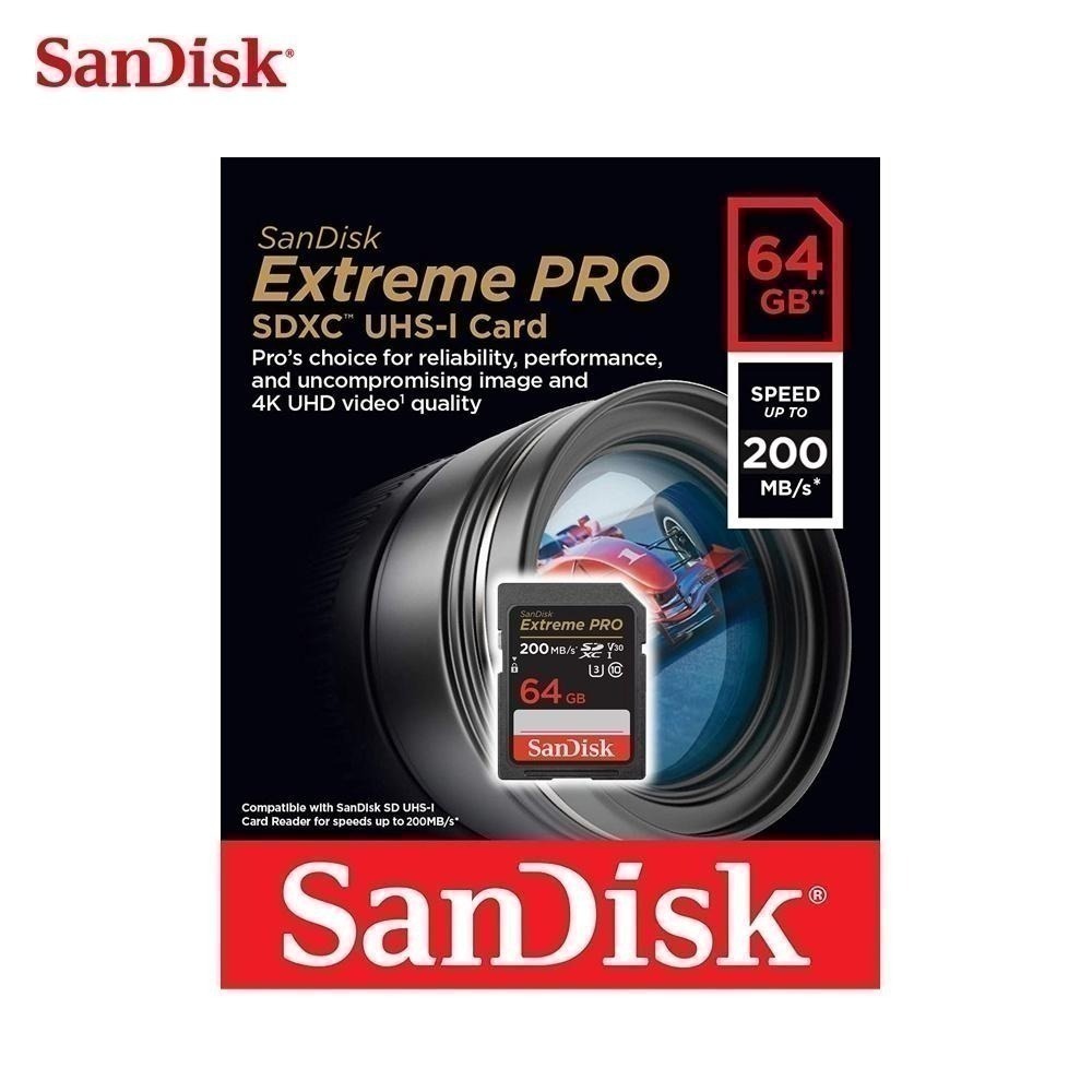 SanDisk Extreme PRO 32G 64G 專業攝影 相機記憶卡 V30 UHS-I U3 SD卡-細節圖4