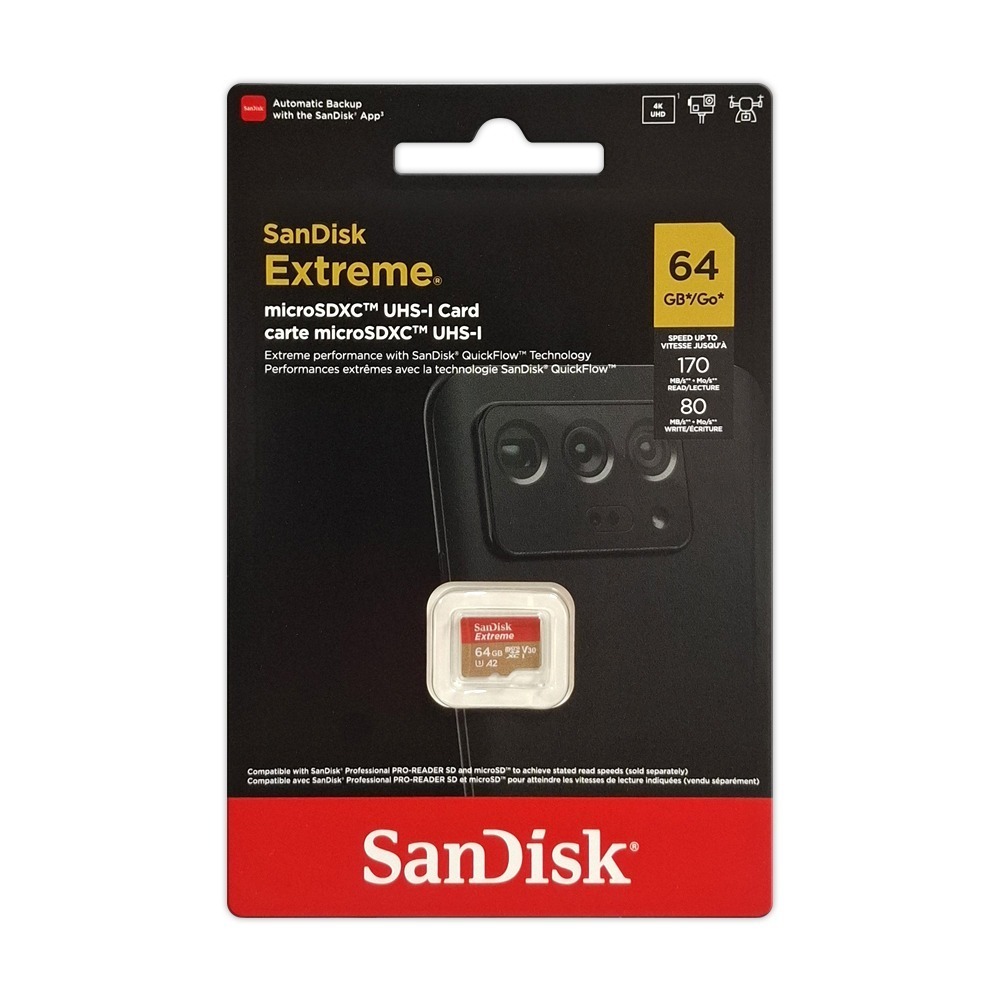 SanDisk Extreme A2 32G 64G 128G microSD 記憶卡 Gopro 安卓 適用-細節圖3