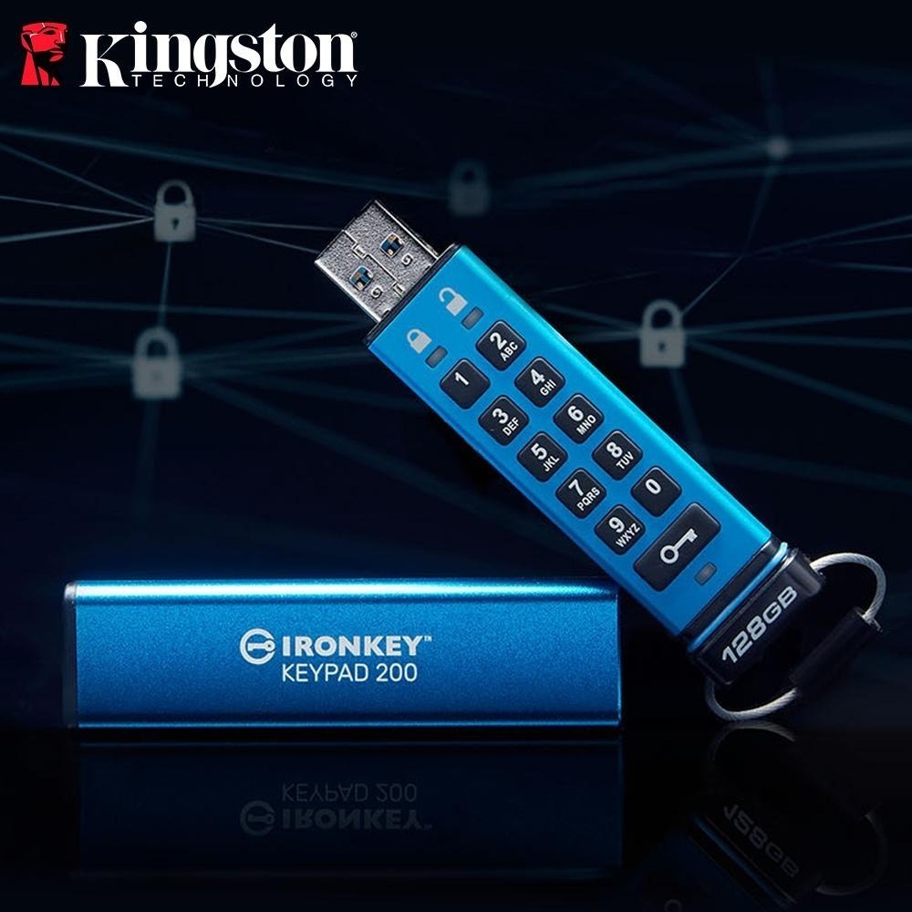 金士頓 IronKey Keypad 200 硬體型加密USB 隨身碟 8G 16G 32G 64G 128G 256G-細節圖3