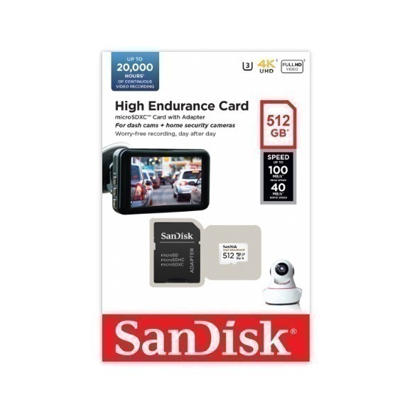 SanDisk 高耐用 32G 64G 128G 256G 512G 監視器專用 記憶卡 V30 U3 4K 行車紀錄器-細節圖2