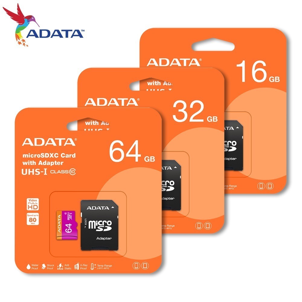 ADATA 威剛 16G 32G 64G microSDHC SDXC UHS-I C10 U1 記憶卡 附轉卡-細節圖2