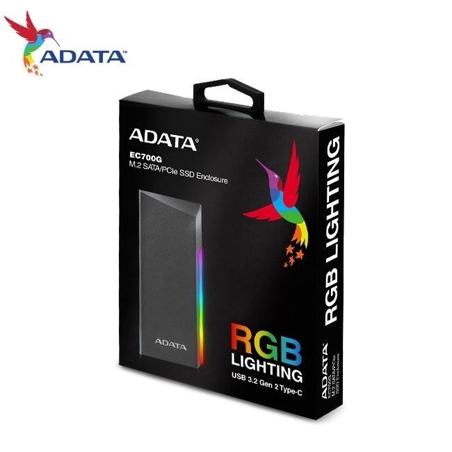 ADATA 威剛 EC700G M.2 PCIe SATA SSD 固態硬碟 外接盒 USB3.2 Gen2 高速傳輸-細節圖5