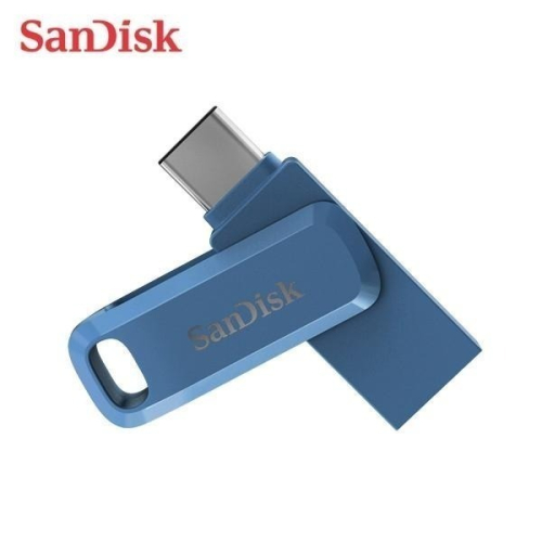 SanDisk Ultra GO 32G 64G 128G Type-C 雙用隨身碟 手機平板適用 OTG 海軍藍