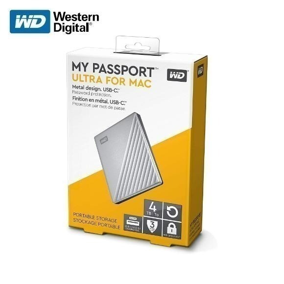 送原廠硬殼包 WD My Passport Ultra 1TB 2TB 4TB 2.5吋 Type-C 行動硬碟 炫光銀-細節圖8