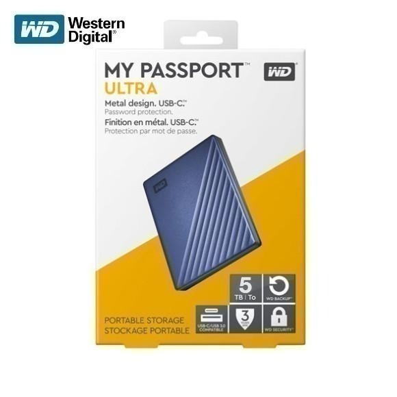 送硬殼包 WD My Passport Ultra 2TB 4TB 5TB 6TB 2.5吋 Type-C 行動硬碟 藍-細節圖5