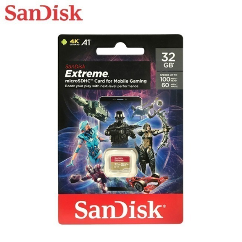 SanDisk Extreme A2 32G 64G 128G 256G microSD 行動裝置 電玩 電競級記憶卡