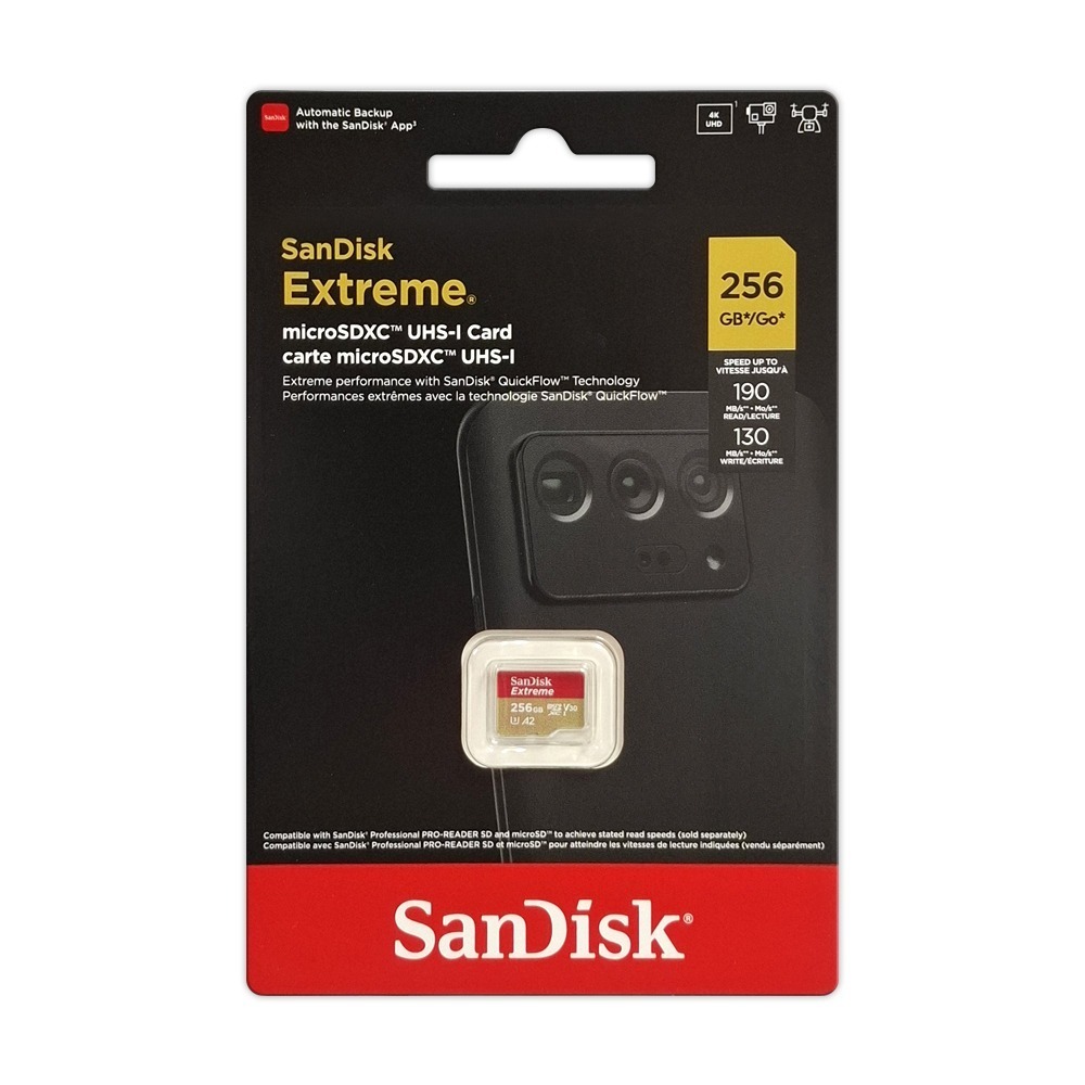 SanDisk Extreme 256G 512G 1TB A2 V30 U3 microSD 記憶卡 Gopro專用-細節圖2