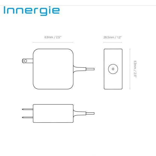 Innergie 台達電 65U 黑色 65瓦 筆電充電器 內附6顆筆電轉接頭-細節圖9