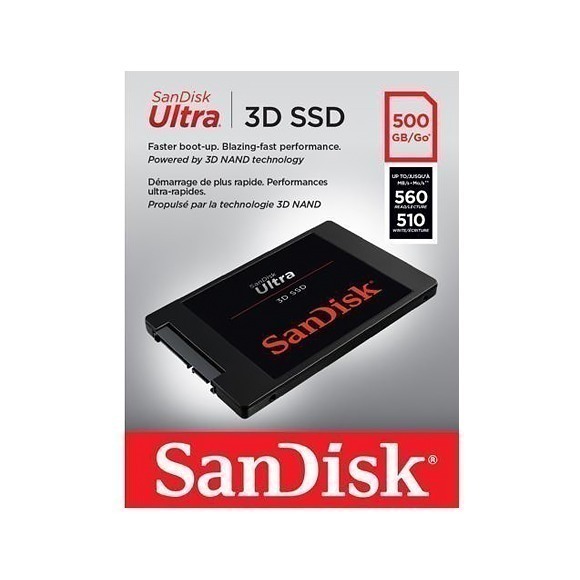 SanDisk Ultra 3D SSD 2.5吋 500G 1TB 2TB 4TB SATAIII 固態硬碟-細節圖2