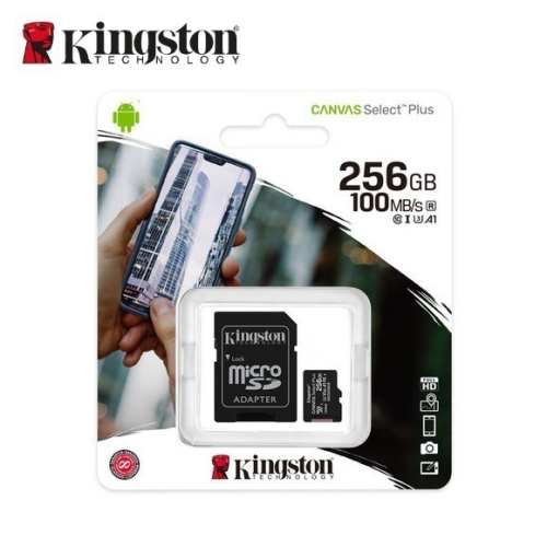 Kingston 256G Canvas Select Plus microSD 手機記憶卡 TF 小卡