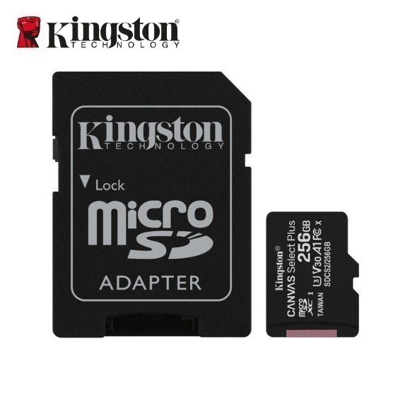 Kingston 256G Canvas Select Plus microSD 手機記憶卡 TF 小卡-細節圖4