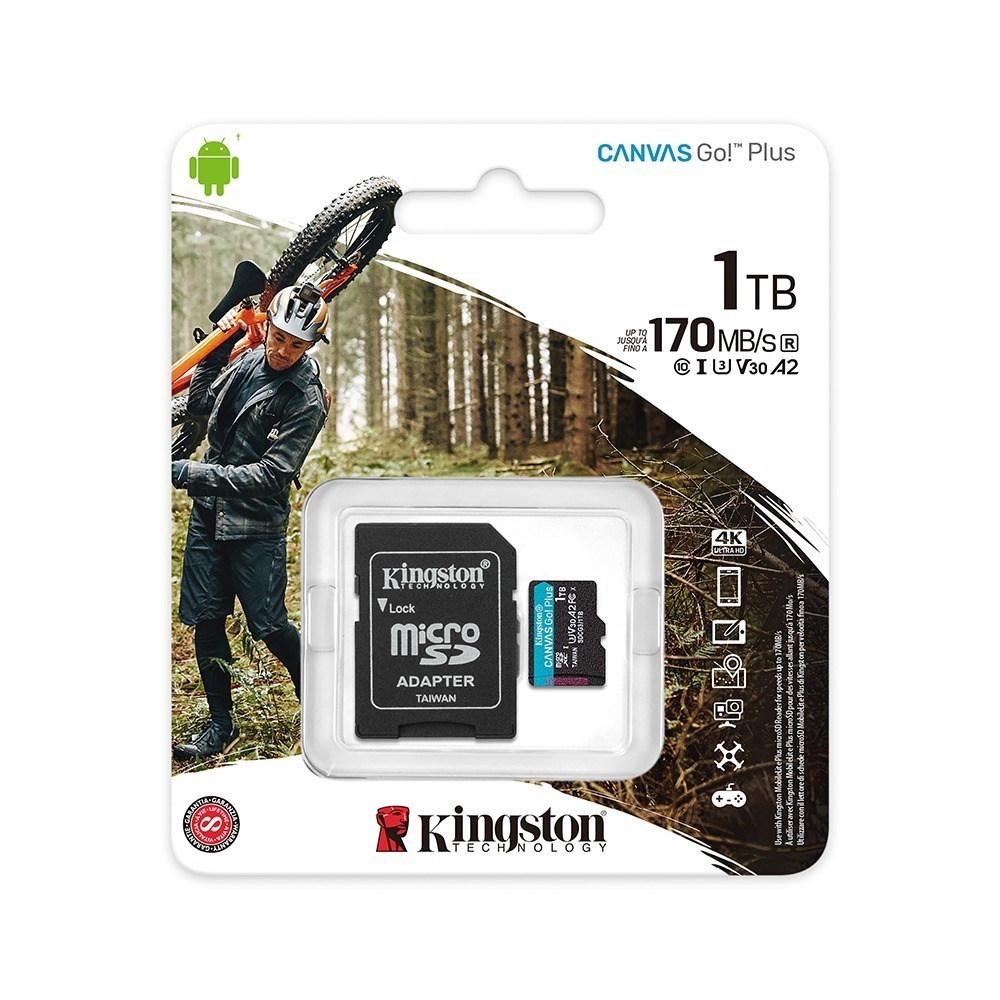 金士頓 Canvas Go! Plus 512G 1TB microSD U3 高速記憶卡 GoPro 空拍機 適用-細節圖6