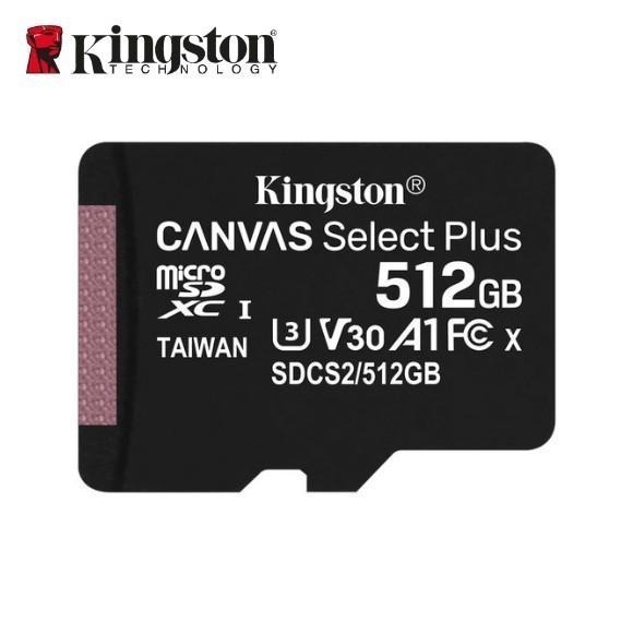 金士頓 512G CANVAS Select Plus microSD 100MB/s 記憶卡 TF 小卡-細節圖2