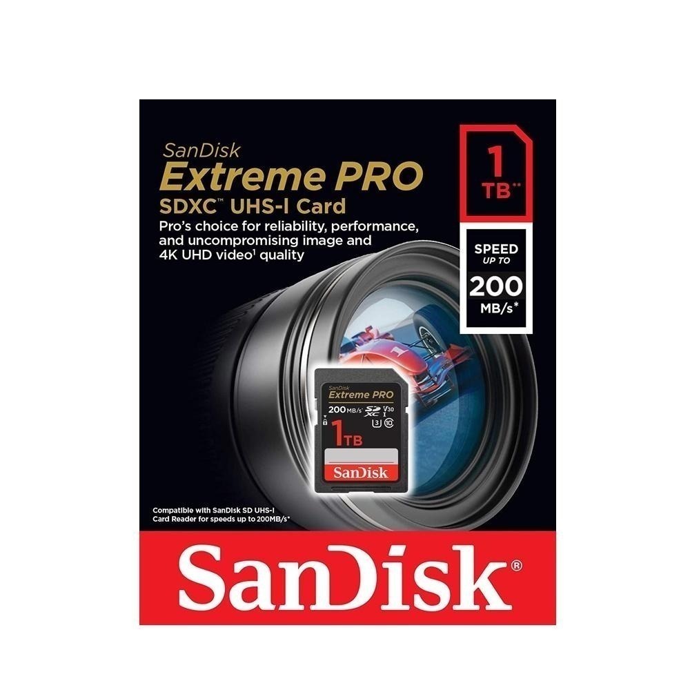 SanDisk 1TB V30 Extreme PRO SDXC UHS-I U3 200MB 專業攝影 高速 記憶卡-細節圖3