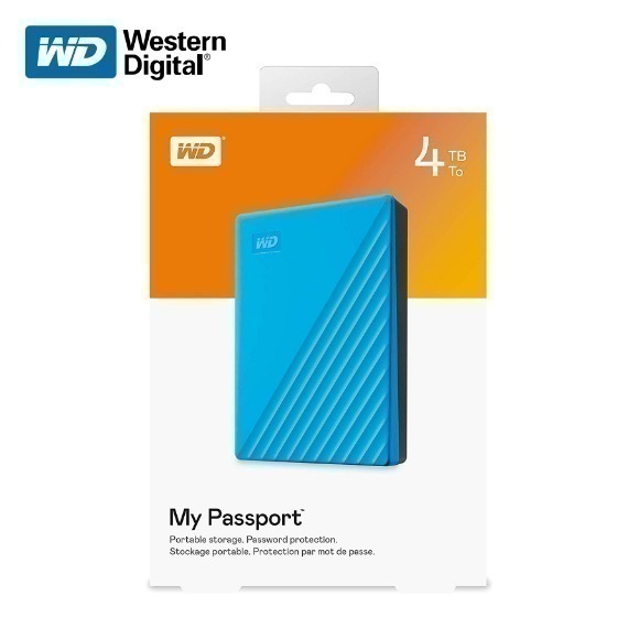 送原廠硬殼包 威騰 WD 4TB My Passport 2.5吋 外接式 行動硬碟 黑/白/藍/紅 代理商公司貨 保固-細節圖4