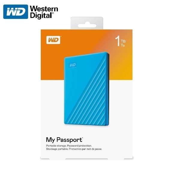 送原廠硬殼包 威騰 WD 1TB My Passport 2.5吋 外接式 行動硬碟 黑/白/藍/紅 代理商公司貨 保固-細節圖4