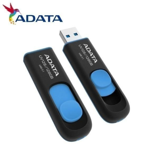 ADATA 威剛 UV128 32G 64G 128G 256G USB 3.2 藍色 高速 隨身碟 原廠公司貨