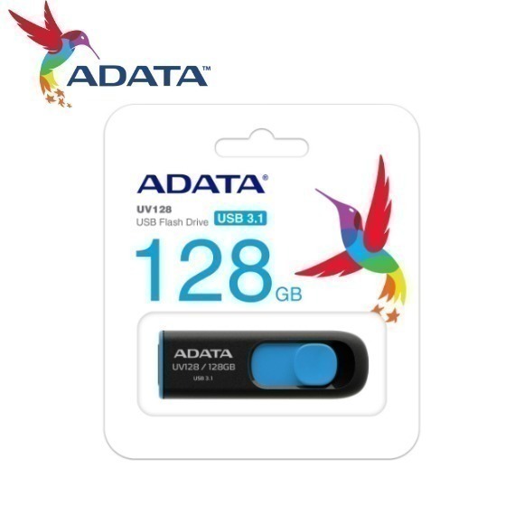 ADATA 威剛 UV128 32G 64G 128G 256G USB 3.2 藍色 高速 隨身碟 原廠公司貨-細節圖4