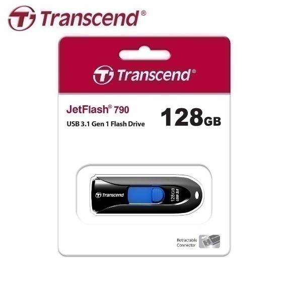 Transcend 創見 JetFlash790 64G 128G 256G USB 3.1 隨身碟 JF790-細節圖3