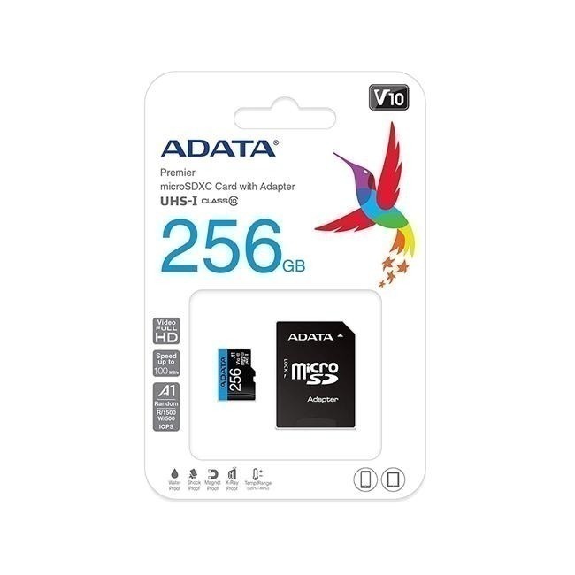 威剛 ADATA Premier 128G 256G microSDXC A1 UHS-I C10 U1 記憶卡-細節圖2