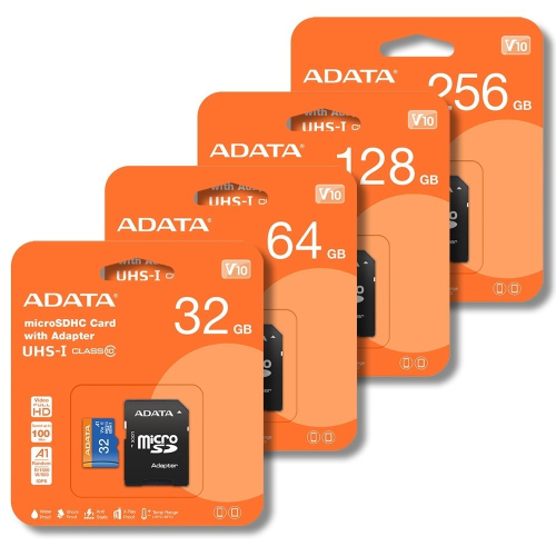 威剛 ADATA 32G 64G 128G 256G microSD UHS-I C10 U1 記憶卡 附轉卡