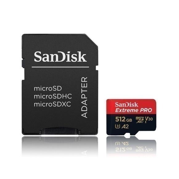 SanDisk 512G Extreme PRO A2 V30 microSD 記憶卡高速200MB-細節圖2