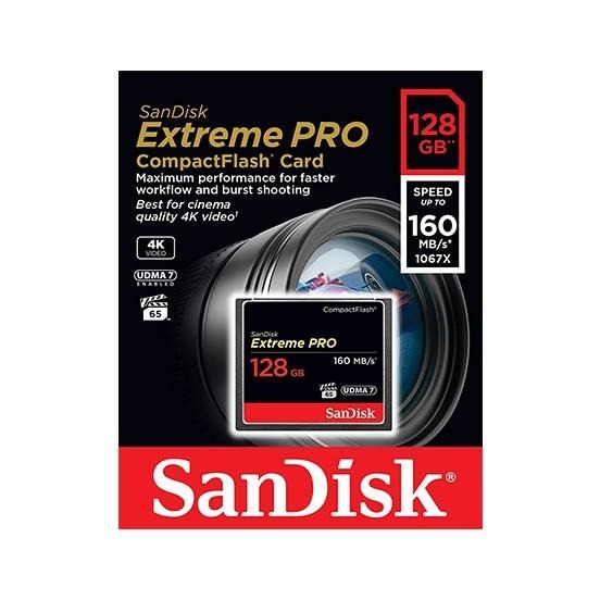SanDisk Extreme Pro 高階 CF卡 高速記憶卡 128G 速度160MB/s 專業攝錄-細節圖3