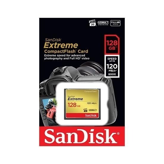 SanDisk Extreme 128GB CF 記憶卡 120M 專業攝影師 錄影師 高速記憶卡-細節圖3