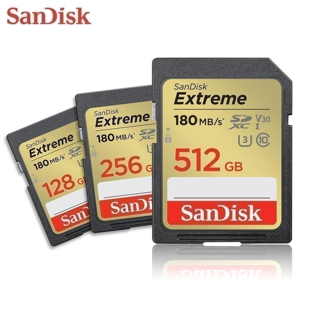 SanDisk Extreme 32G 64G 128G 256G 512G V30 U3 相機專用 SDXC 記憶卡-細節圖2