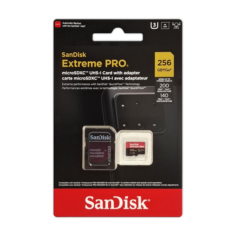 SanDisk 256G Extreme PRO A2 V30 microSD 記憶卡 高速 200MB-細節圖5