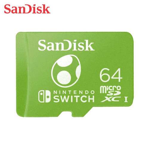 新款 SanDisk 64G microSD UHS-I Switch 專用記憶卡 瑪利歐 耀西