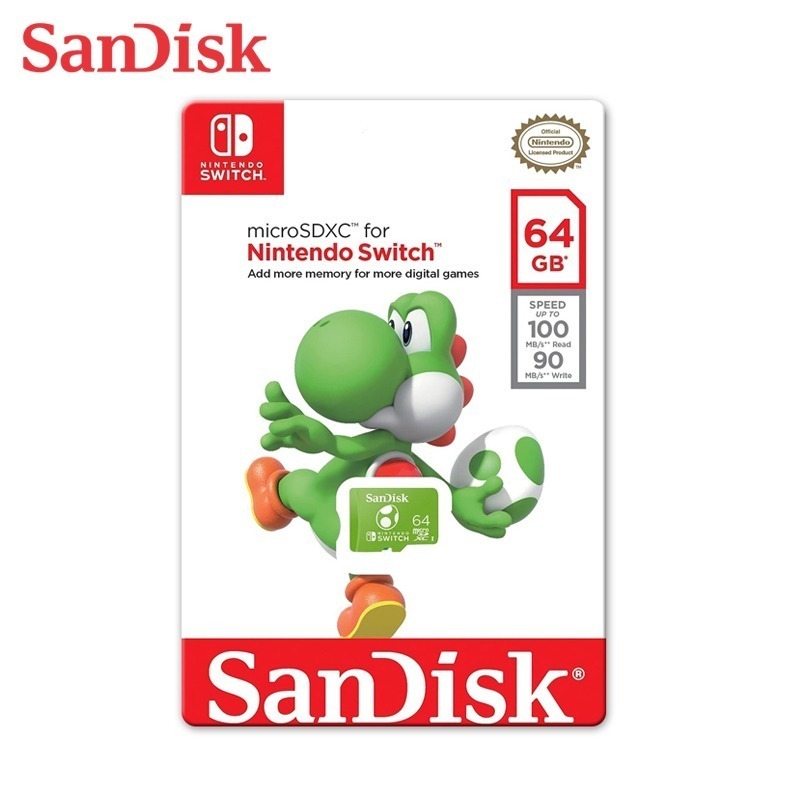新款 SanDisk 64G microSD UHS-I Switch 專用記憶卡 瑪利歐 耀西-細節圖2