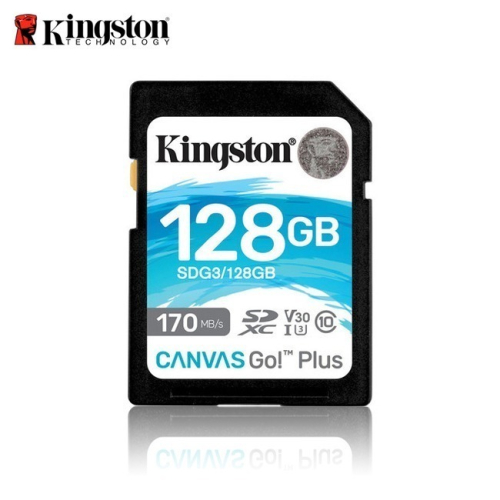 金士頓 Canvas Go! Plus 128G SDXC 相機記憶卡 支援4K 170MB/s