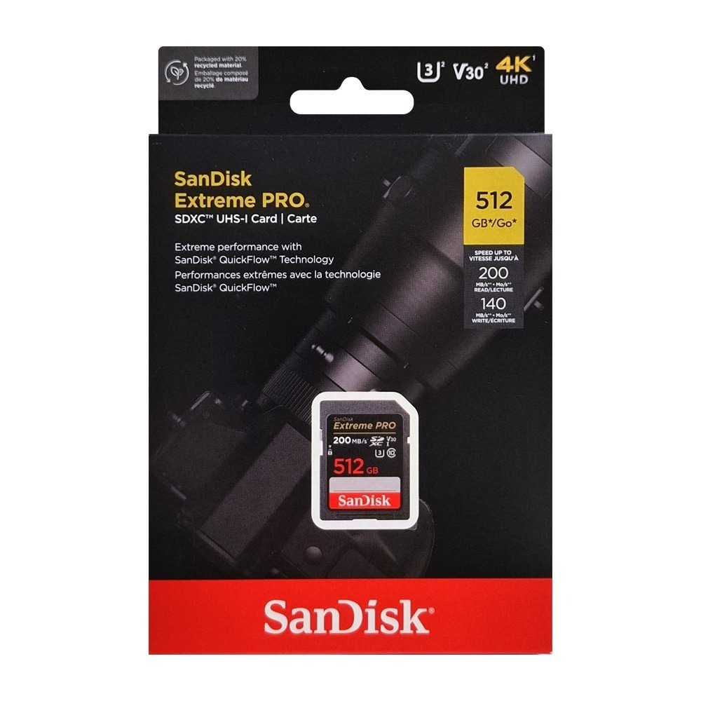 SanDisk Extreme PRO 128G 256G 512G SDXC 高速 相機記憶卡 200MB-細節圖6