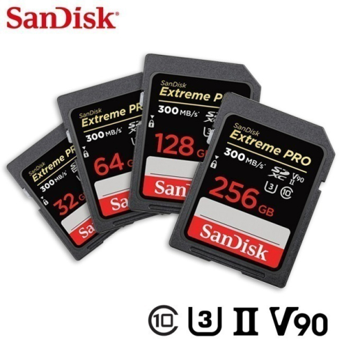 SanDisk 32G 64G 128G 256G Extreme PRO UHS-II U3 專業攝影 高速記憶卡