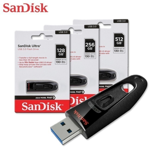 SanDisk Ultra CZ48 128G 256G 512G USB 3.0 隨身碟 130MB/s