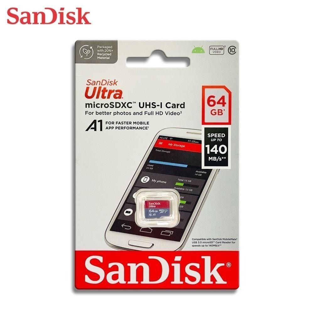 SanDisk 64G ULTRA A1 microSDXC UHS-I U1 記憶卡 手機 switch 適用-細節圖3