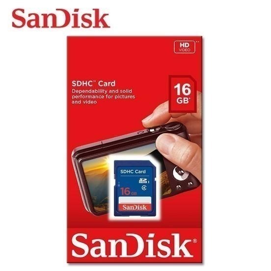 SanDisk 16G Class 4 C4 SDHC 相機記憶卡 大卡-細節圖3