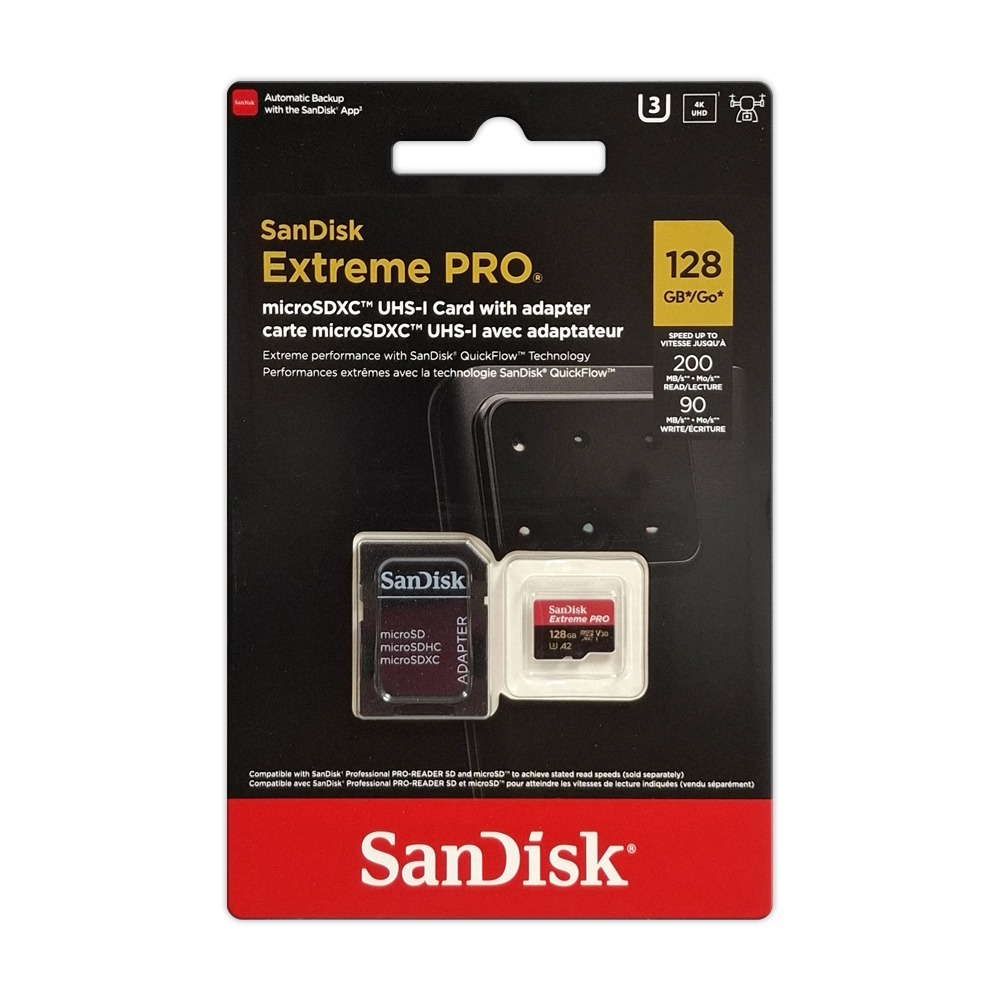 SanDisk 128G Extreme PRO A2 V30 microSD 記憶卡 U3 UHS-I 高速 200M-細節圖5