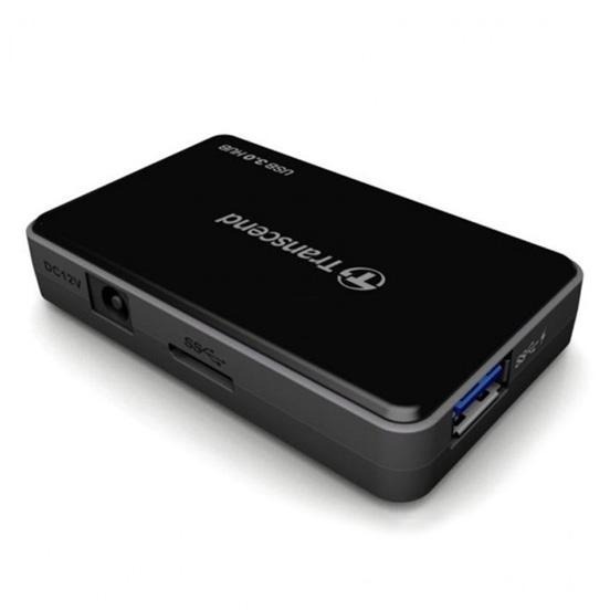 創見 Transcend 極速 USB 3.1 4埠 HUB 集線器 TS HUB3K 附變壓器 二年 保固-細節圖2