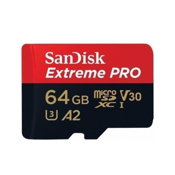 SanDisk 64G Extreme PRO A2 V30 microSDXC U3 UHS-I 200MB 記憶卡-細節圖2