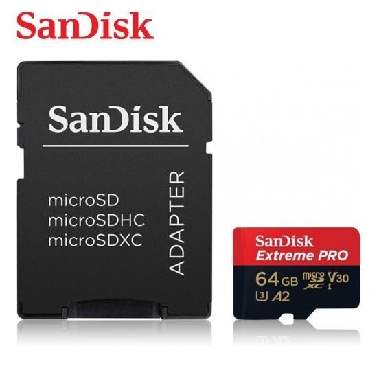 SanDisk 64G Extreme PRO A2 V30 microSDXC U3 UHS-I 200MB 記憶卡-細節圖3