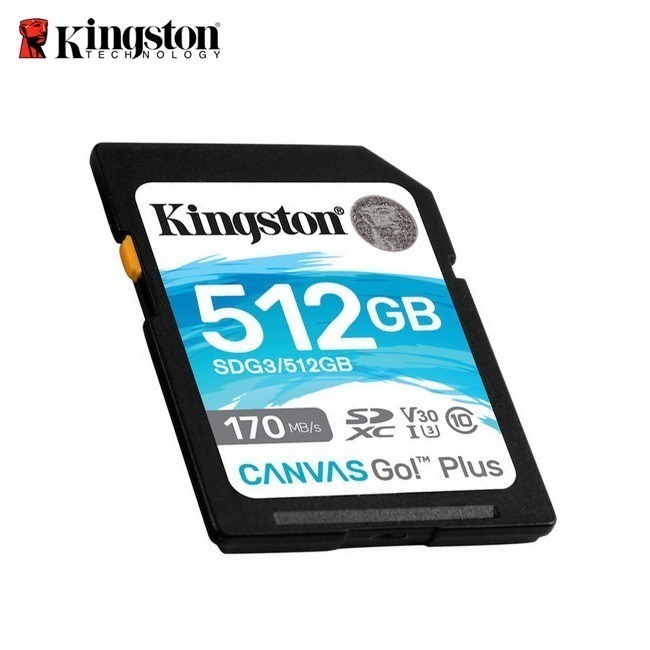 金士頓 Canvas Go! Plus 512G SDXC 相機 記憶卡 支援4K 170MB/s-細節圖2