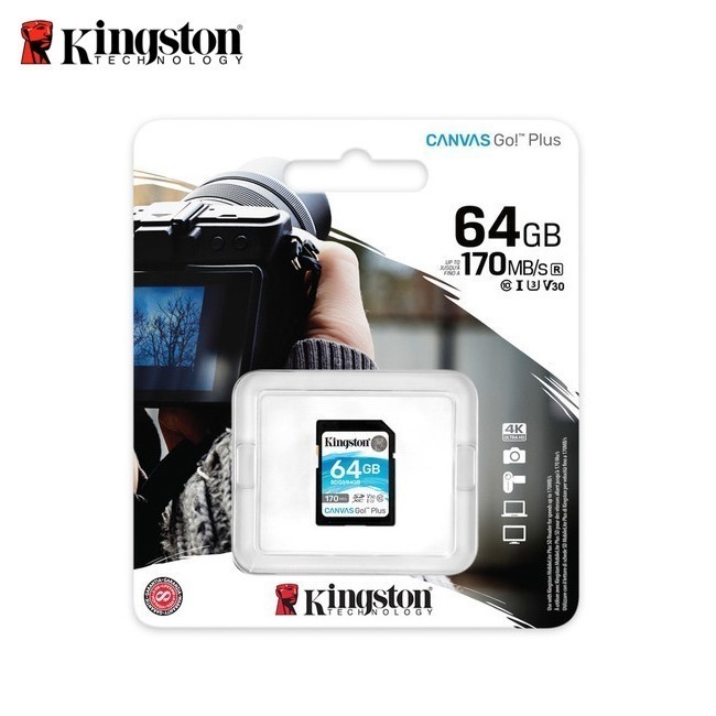 金士頓 Canvas Go! Plus 64G SDXC 相機 記憶卡 支援4K 170MB/s-細節圖3