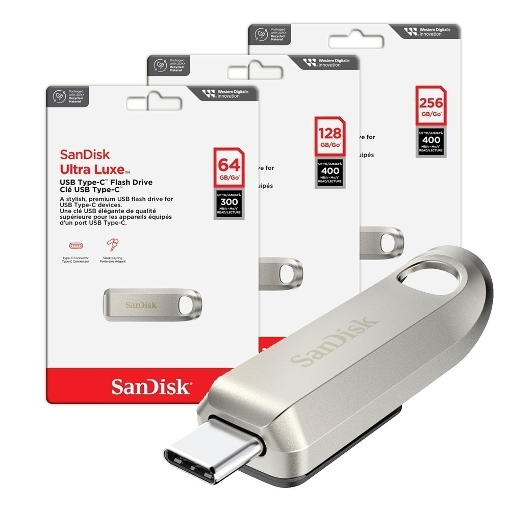 SanDisk Ultra Luxe CZ75 64G 128G 256G 512G 1TB Type-C 金屬 隨身碟-細節圖2