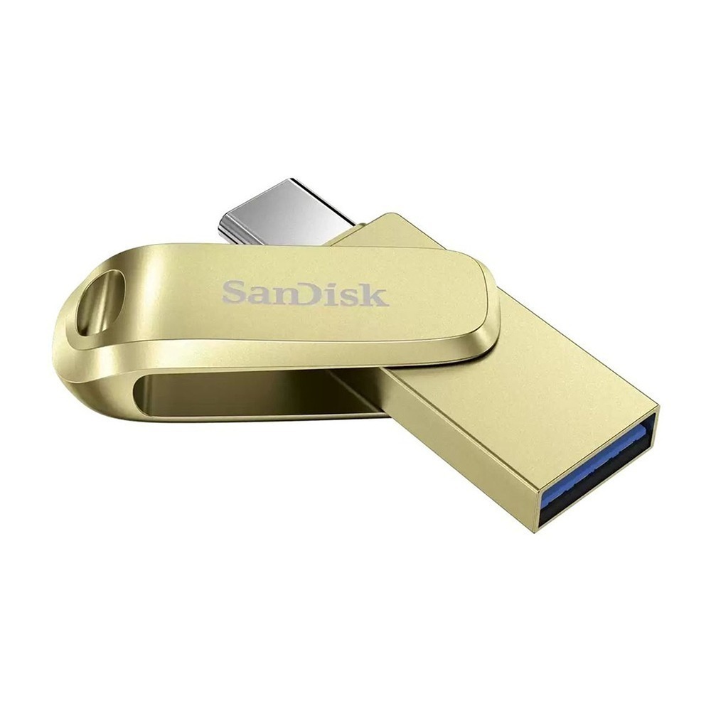 SanDisk Ultra Luxe 128G 256G 512G Type-C OTG 雙用隨身碟 金色 讀400MB-細節圖2